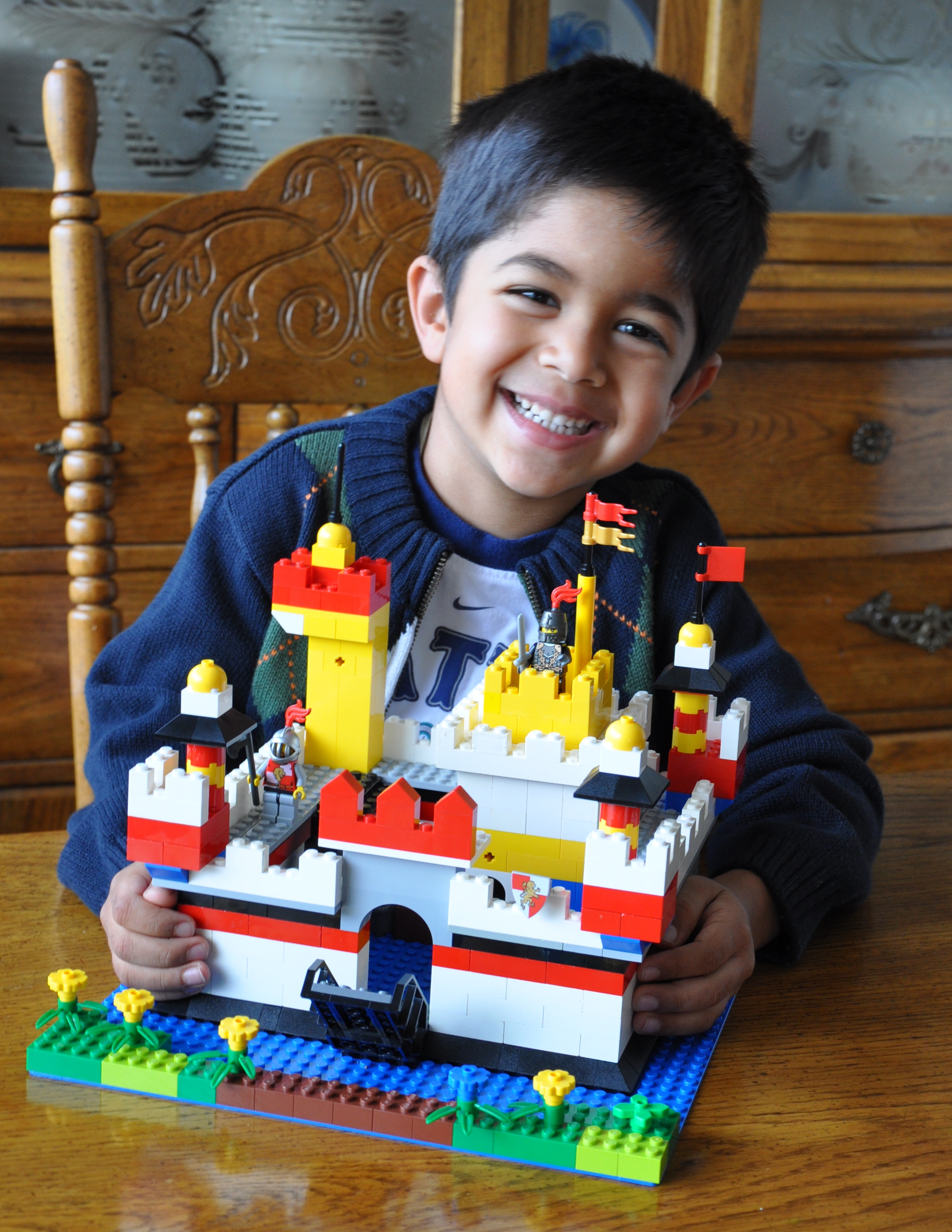 Rohan with his LEGO castle